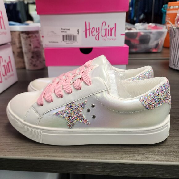 CORKYS Supernova Pearlized White Sneaker Tennis Shoe Sizes 8 NWT - Picture 5 of 11